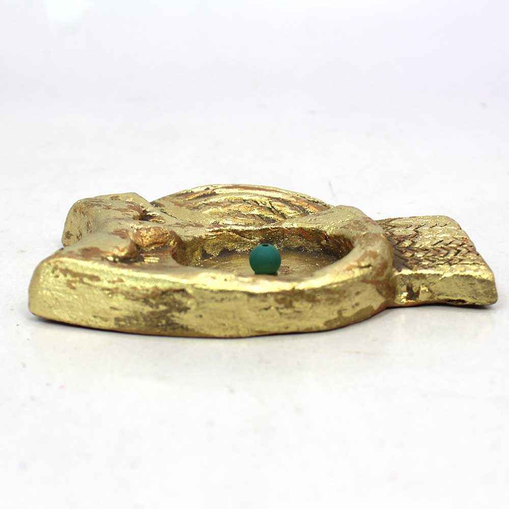 Porte-encens en poterie artisanale – Design hibou