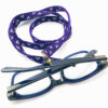 Sangle de lunettes – Artisanale violette avec broderie baloutche