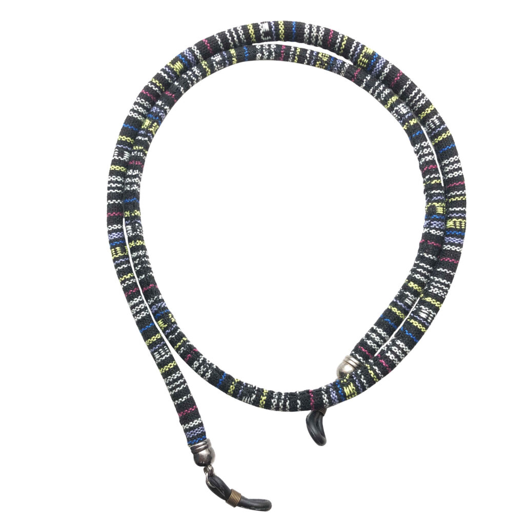 Sangle de lunettes – Design rayé noir
