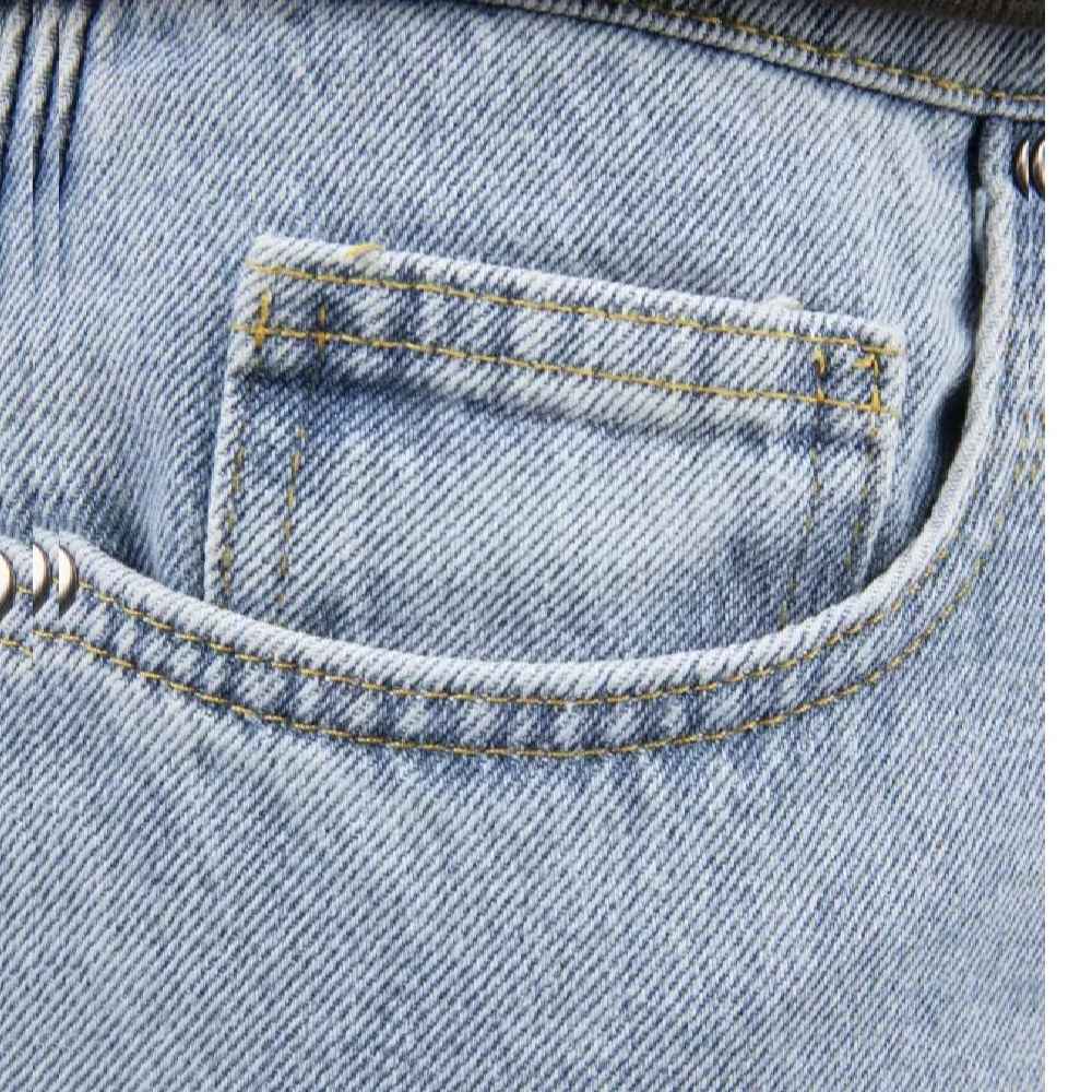Jeans Longs à Jambe Droite Coupe Relaxée pour Homme