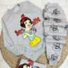 Ensemble sweat-shirt et pantalon pour fille avec design Blanche-Neige Gris