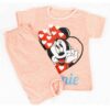 Ensemble T-shirt et short pour fille avec design Minnie Mouse