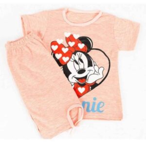 Ensemble T-shirt et short pour fille avec design Minnie Mouse