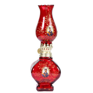 Lampe à huile en verre – design persan Shah Abbasi
