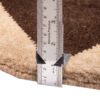 Tapis Gabbeh en laine persane tissé à la main en Fars Géométrique Marron
