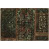Tapis patchwork noué à la main persan vintage Nasim
