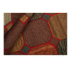 Tapis patchwork noué à la main persan vintage Samin
