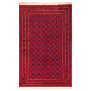 Tapis Kilim en laine persane authentique tissé à la main à Khorasan Rouge