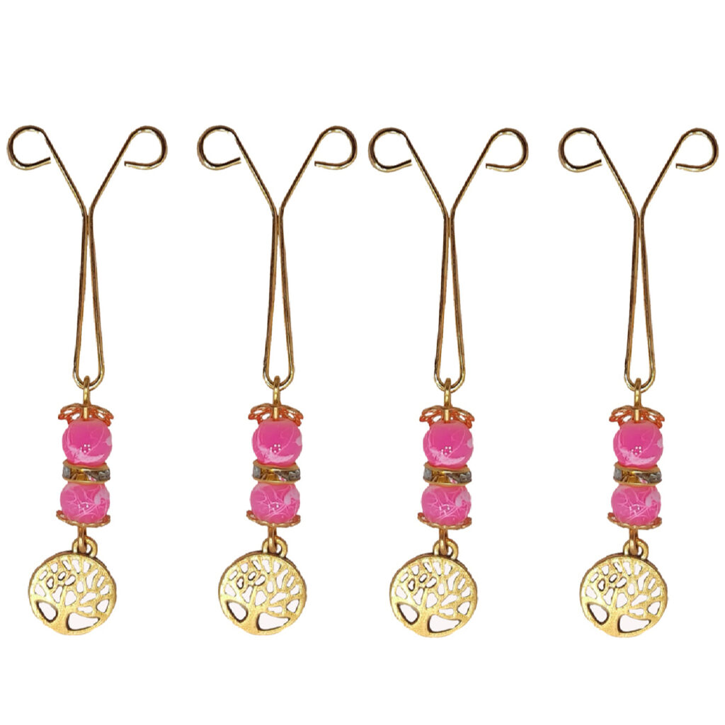 Pince U pour Hijab sans Accroc pour Femmes Musulmanes avec Design de L'Arbre (4 pièces)