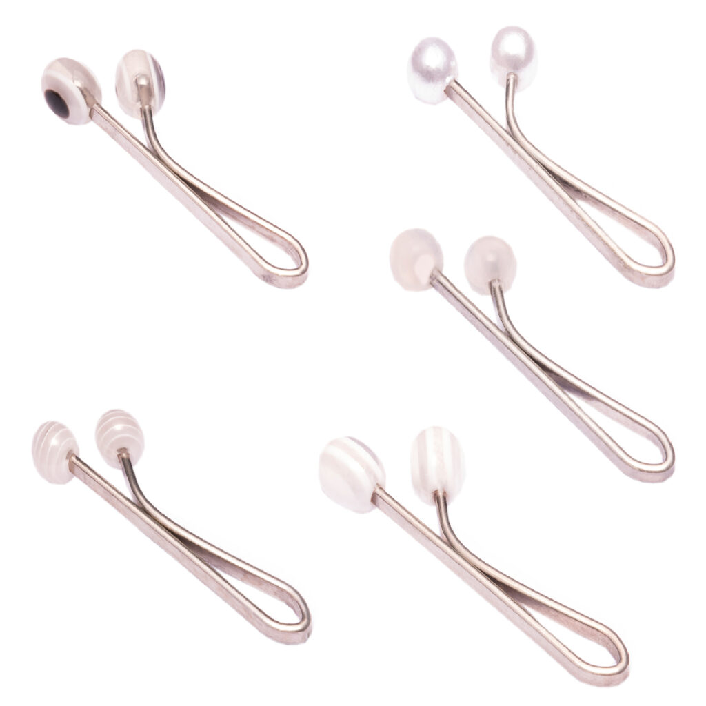 Pince U pour Hijab sans Accroc pour Femmes Musulmanes avec Perles Factices (5 pièces)