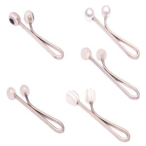 Pince U pour Hijab sans Accroc pour Femmes Musulmanes avec Perles Factices (5 pièces)