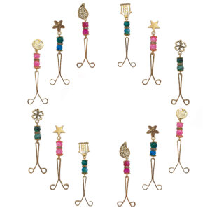 Pince U pour Hijab pour Femmes Musulmanes avec Pendentif (12 pièces)