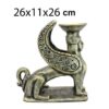 Sculpture d’encens en poterie artisanale – Design sphinx