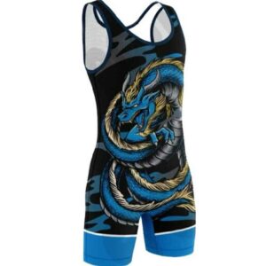 Singlet de Lutte Sans Manches pour Hommes Iranien Modèle Dragon