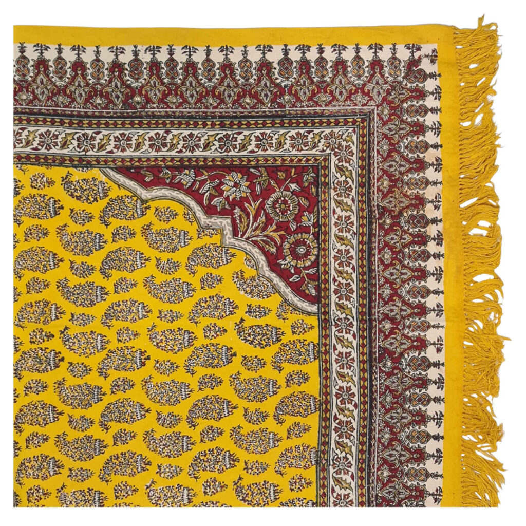Nappe Iranienne : Impression Traditionnelle Kalamkari d’Ispahan Modèle Artémis I