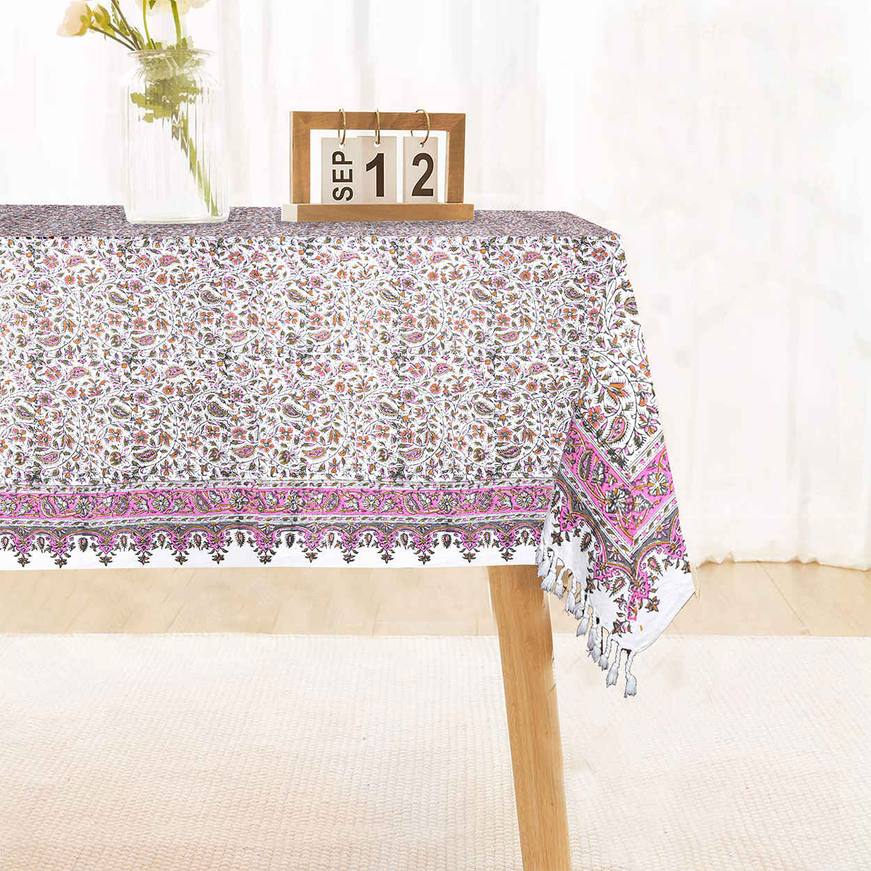 Nappe Iranienne : Impression Traditionnelle Kalamkari d’Ispahan Modèle Artémis II