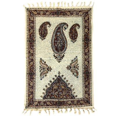 Grand tapis de sol intérieur de style bohème persan Ashayer