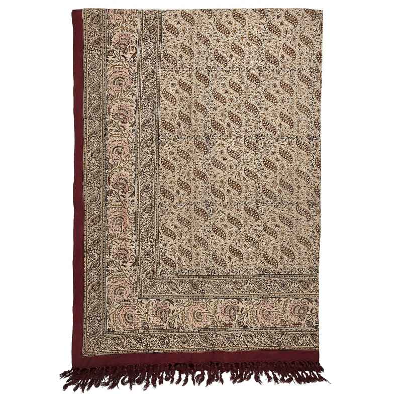 Nappe iranienne : L'art traditionnel de l'impression sur bloc Kalamkari d'Isfahan Ctara