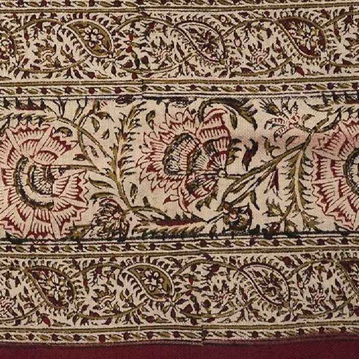 Nappe iranienne : L’art traditionnel de l’impression sur bloc Kalamkari d’Isfahan Ctara