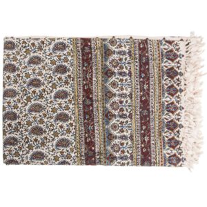 Nappe iranienne : L’art traditionnel de l’impression sur bloc Kalamkari d’Isfahan Iblue