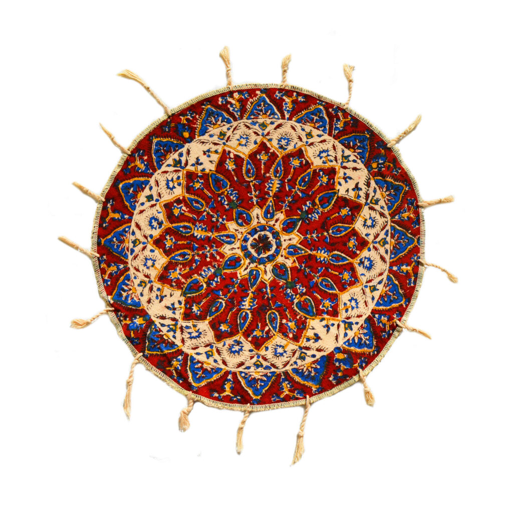 Nappe iranienne : L'art traditionnel de l'impression sur bloc Kalamkari d'Isfahan Khorshid