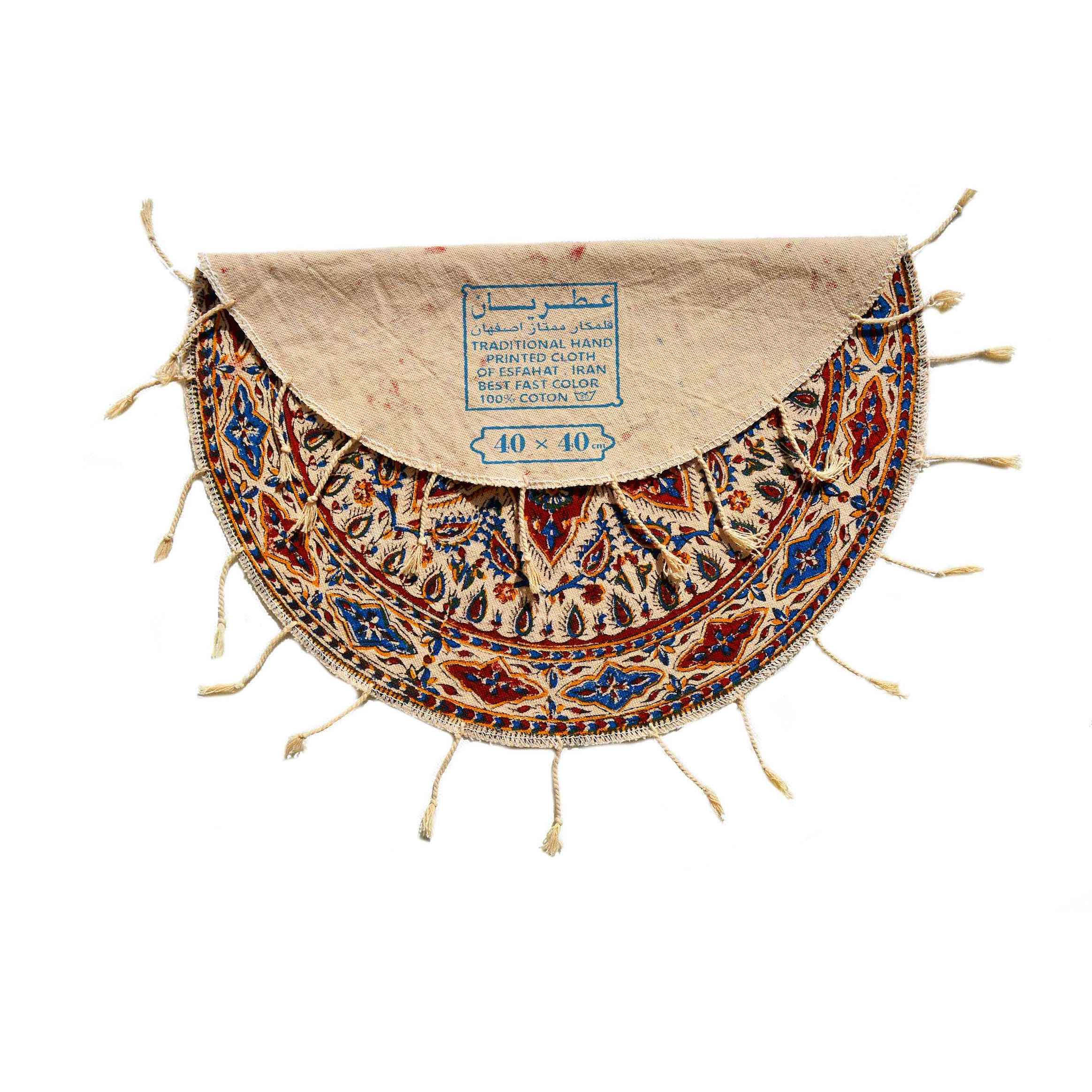 Nappe iranienne : L’art traditionnel de l’impression sur bloc Kalamkari d’Isfahan Khorshid I