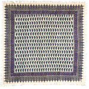 Nappe Iranienne : Impression Traditionnelle Kalamkari d’Isfahan Bloc Violet