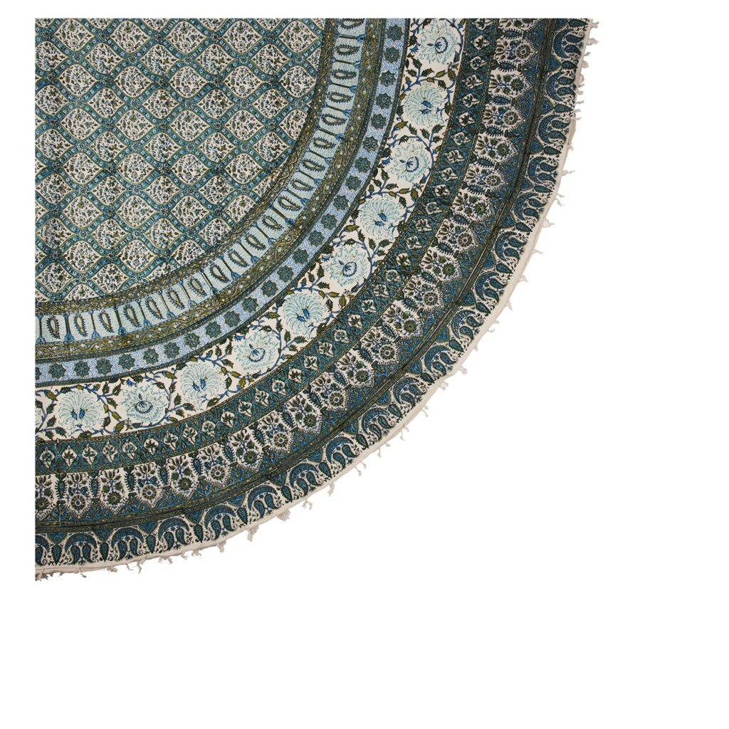 Nappe iranienne : L'art traditionnel de l'impression sur bloc Kalamkari d'Isfahan Taban