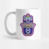 Tasse à Café en Céramique Islamique - Motif Main Hamsa