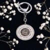 Porte-clés islamique en acier - Motif de la sourate Ayat Al-Kursi