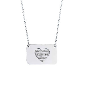 Collier islamique en acier avec médaillon Ayat al-Kursi design Envelope