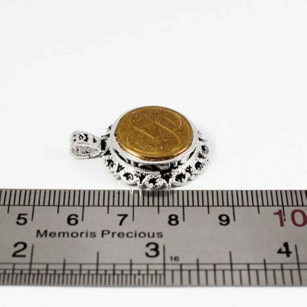 Bijou en argent islamique avec Hirz de l’Imam Jawad et Calligraphie Man Yattaqi Allah