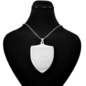 Bijou en argent islamique avec Hirz de l’Imam Jawad Calligraphie de Fatima