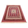 Tapis Kilim en laine persane authentique tissé à la main à Khorasan Géométrique