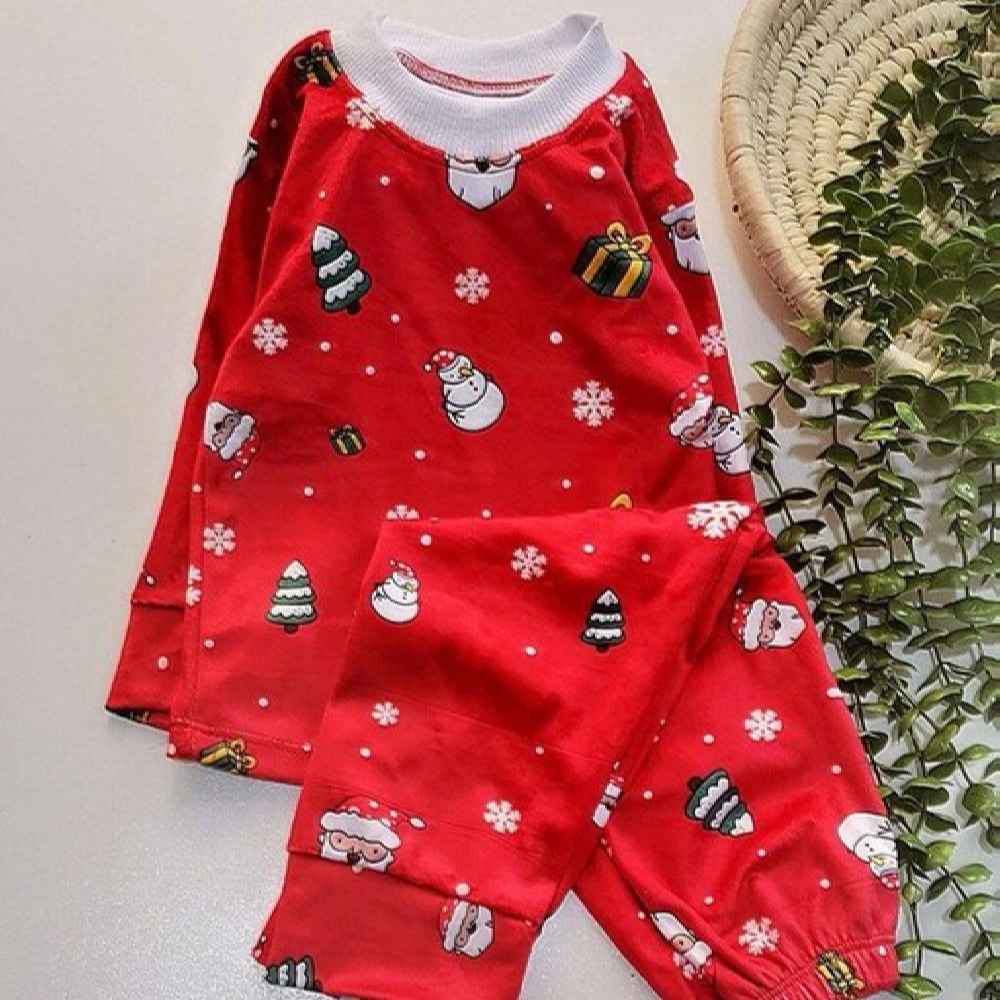 Ensemble sweat-shirt et pantalon pour enfants avec design Père Noël