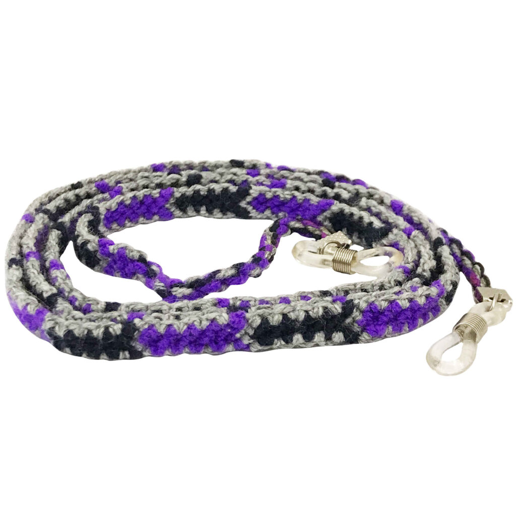 Sangle de lunettes tricotée – Design traditionnel