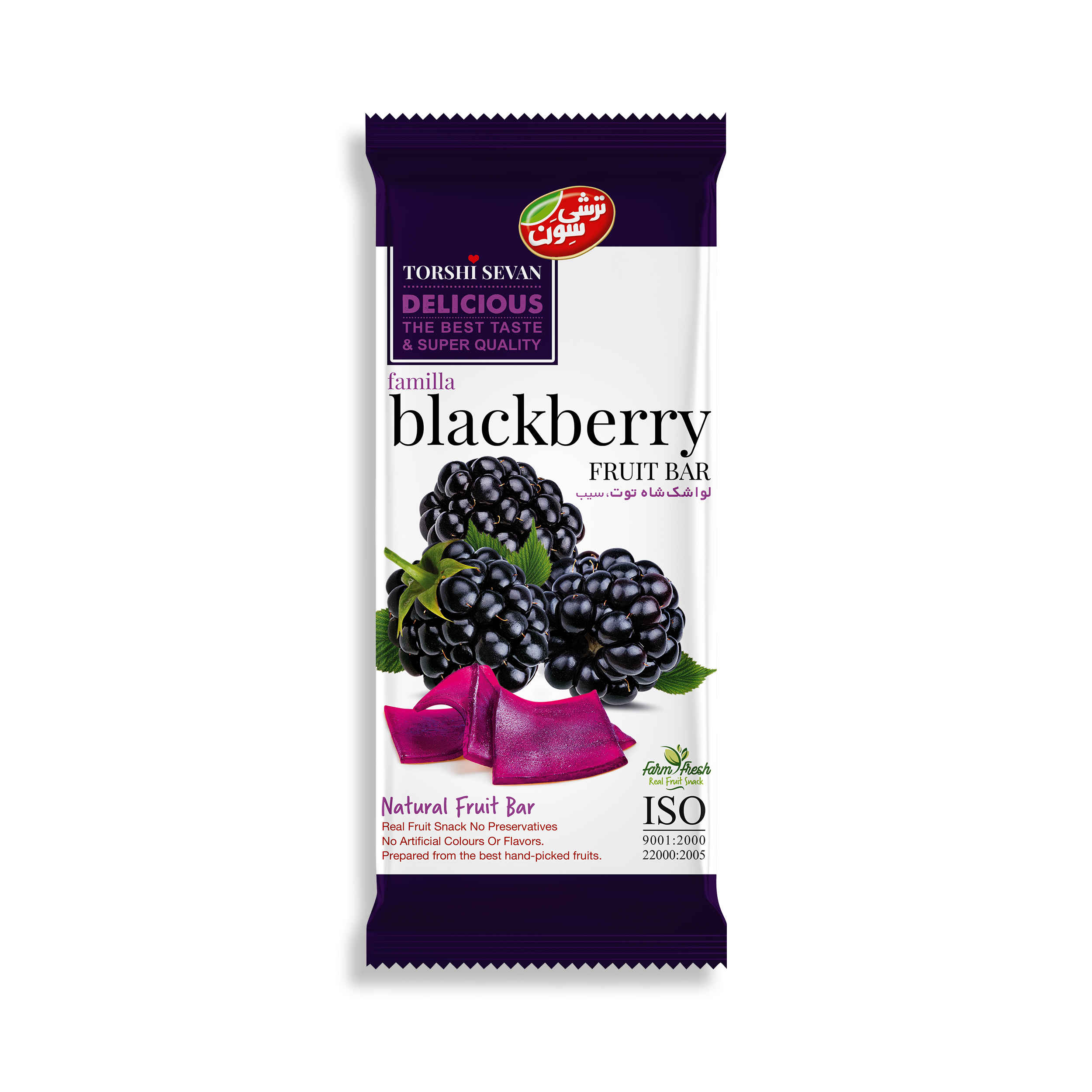 Lavaschak - Barre de fruit à la mûre persane Torshin Seven, 30g (20x)