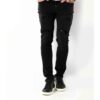 Jeans Longs en Noir Coupe Slim pour Port Quotidien