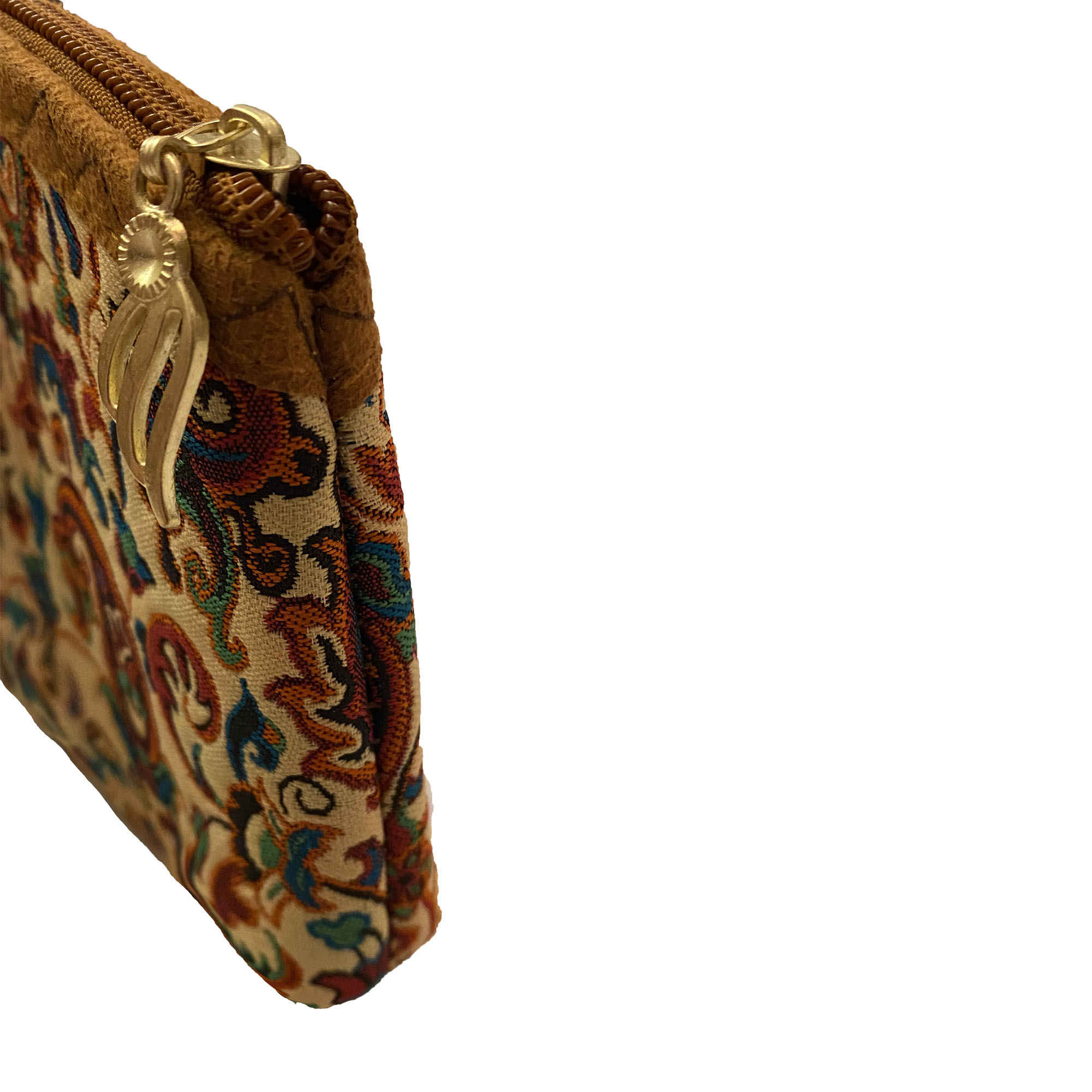 Trousse de maquillage persane en tissu Termeh avec motif cachemire pour organiser