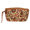 Trousse de maquillage persane en tissu Termeh avec motif cachemire pour femme