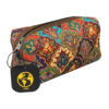 Trousse de maquillage persane en tissu traditionnel avec motif floral