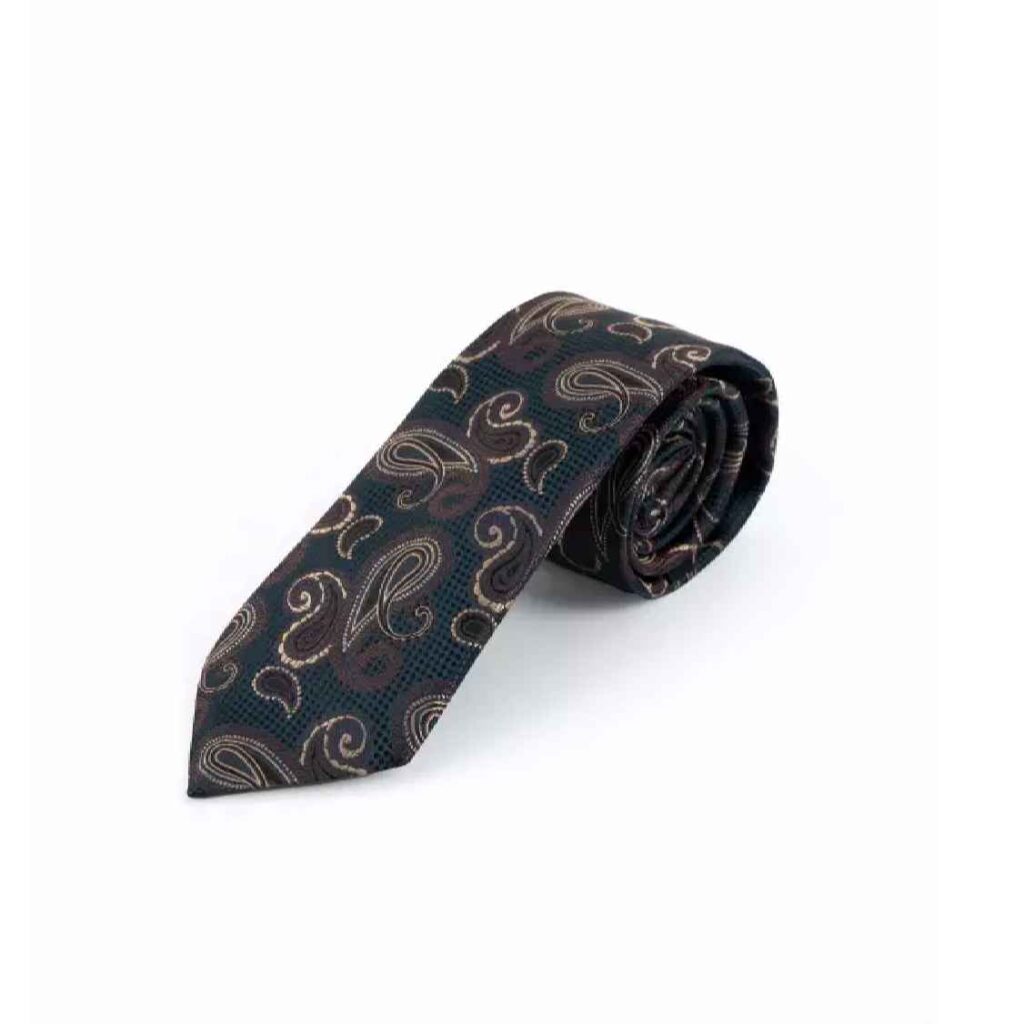 Cravate pour homme - Paisley artistique inspirée de la Perse