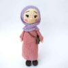 Amigurumi Poupée en Crochet Fait Main avec Voile – Design Islamique | Jouet en Peluche Doux pour Enfants Musulmans