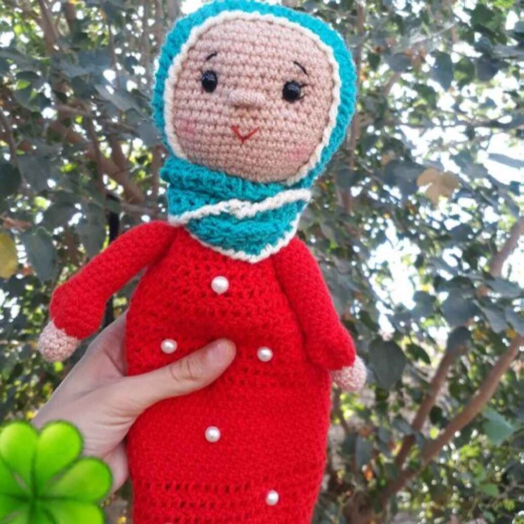 Amigurumi Poupée en Crochet Fait Main avec Hijab – Modèle Islamique Zainab | Jouet en Peluche Doux