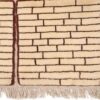 Tapis Gabbeh en laine persane original véritable tissé à la main Mur de Brique