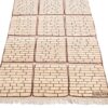 Tapis Gabbeh en laine persane original véritable tissé à la main Mur de Brique