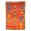 Tapis Gabbeh en laine persane authentique tissé à la main en Fars Rouge Brique