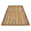 Tapis Gabbeh en laine persane authentique tissé à la main en Fars Crème