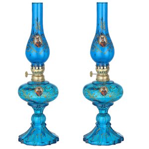 Lampe à huile en verre – design persan Shah Abbasi