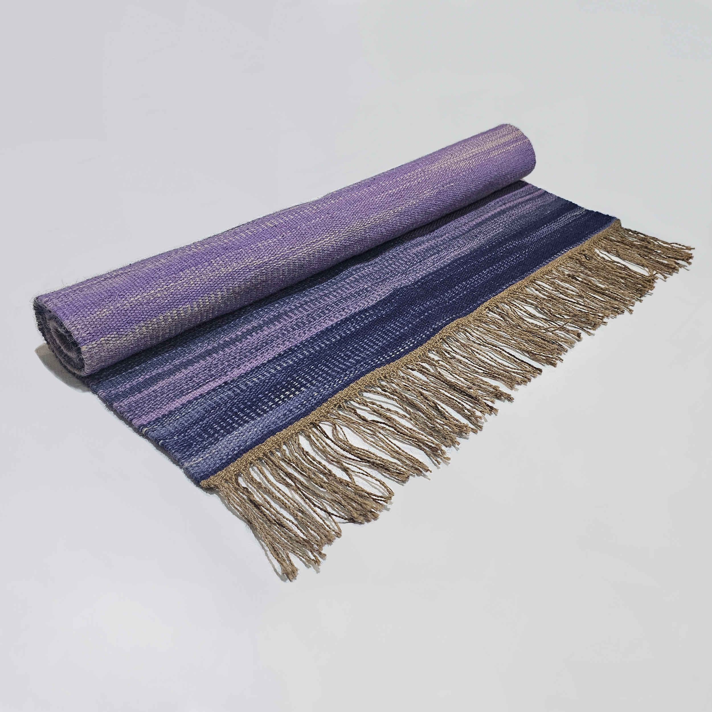 Tapis Jajim persan tissé à plat à Borujerd Violet